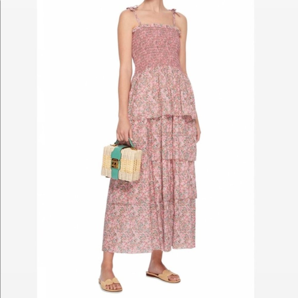 LoveShackFancy Pink Carissa Dress